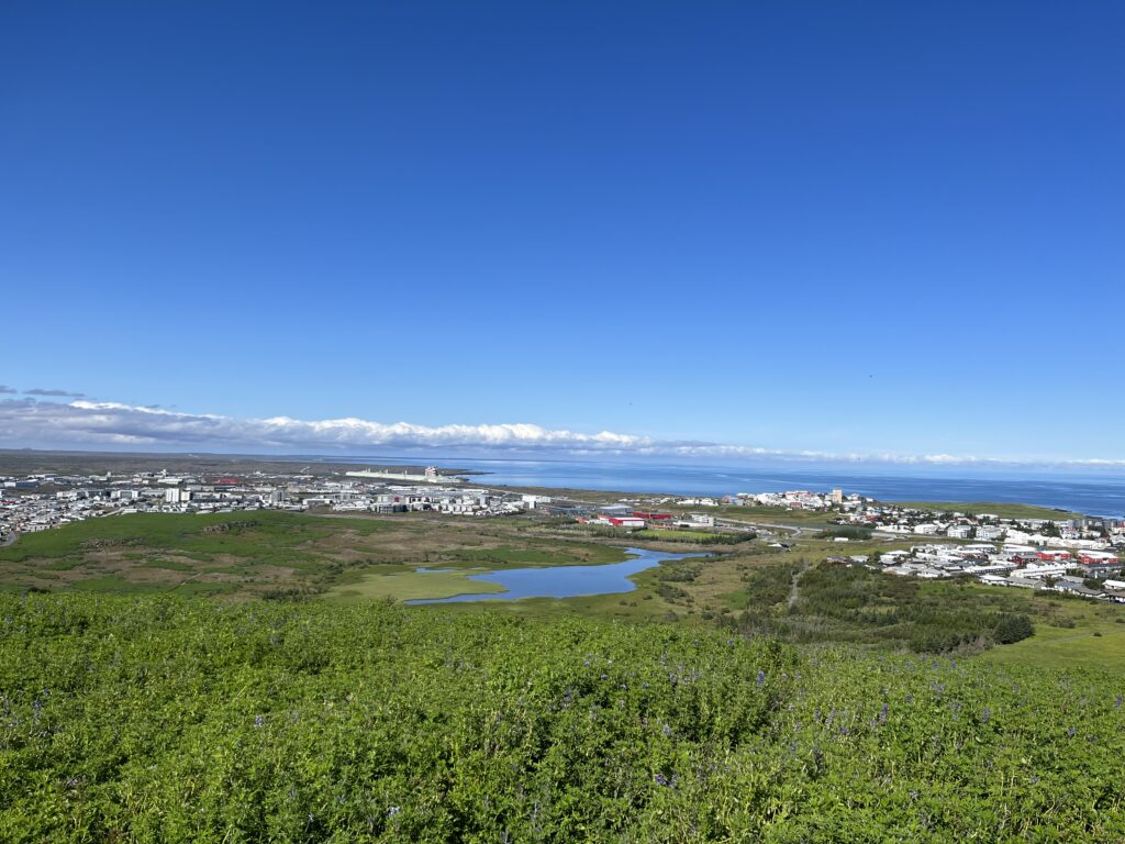 A view over Reykjavík from Ásfjall