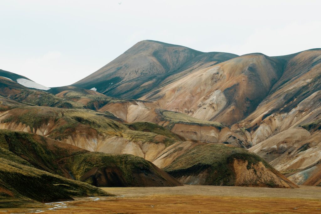 the light brown hills of Landmannalaugar